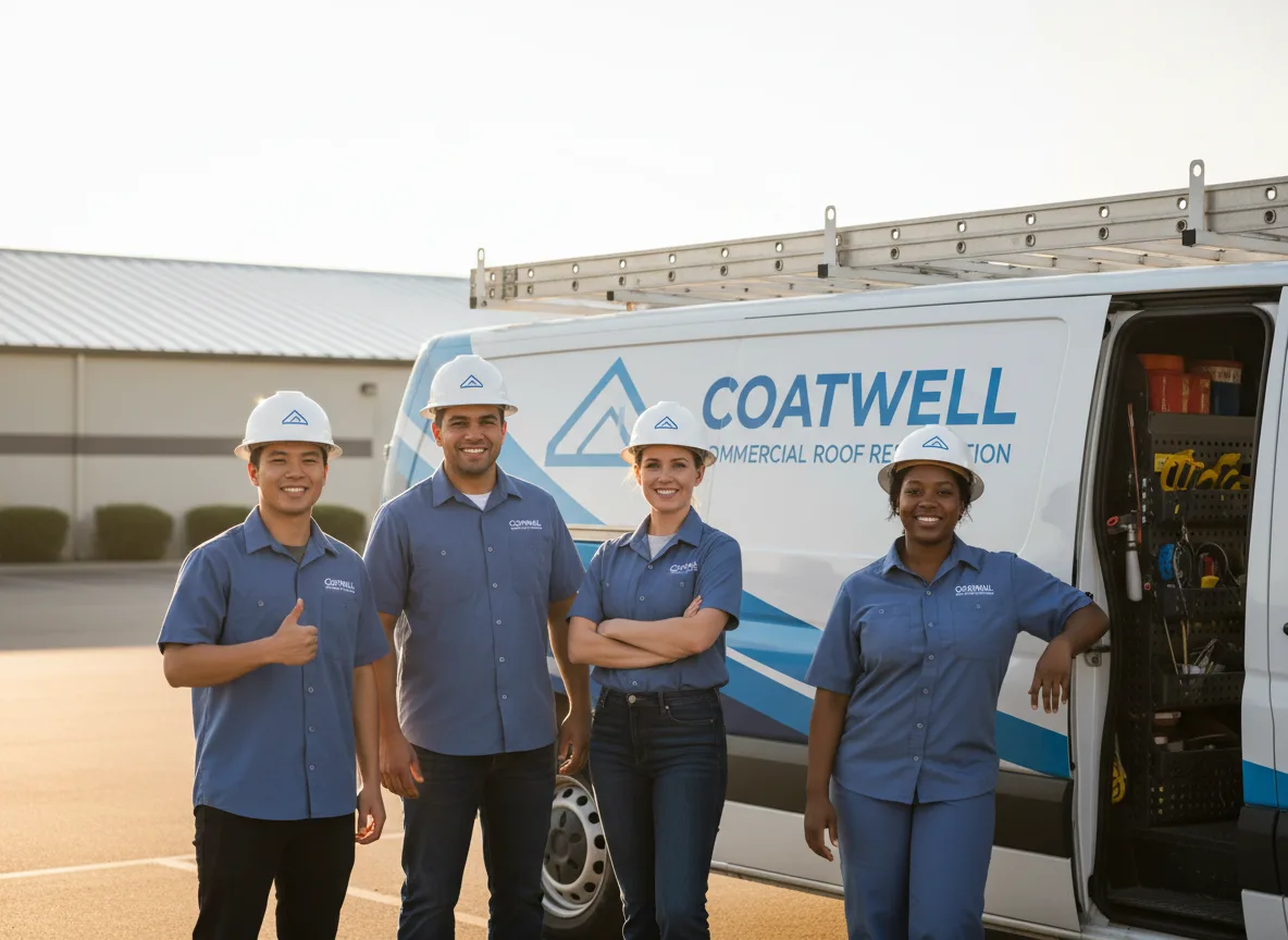 Commercial roof coating company in Leon, IA